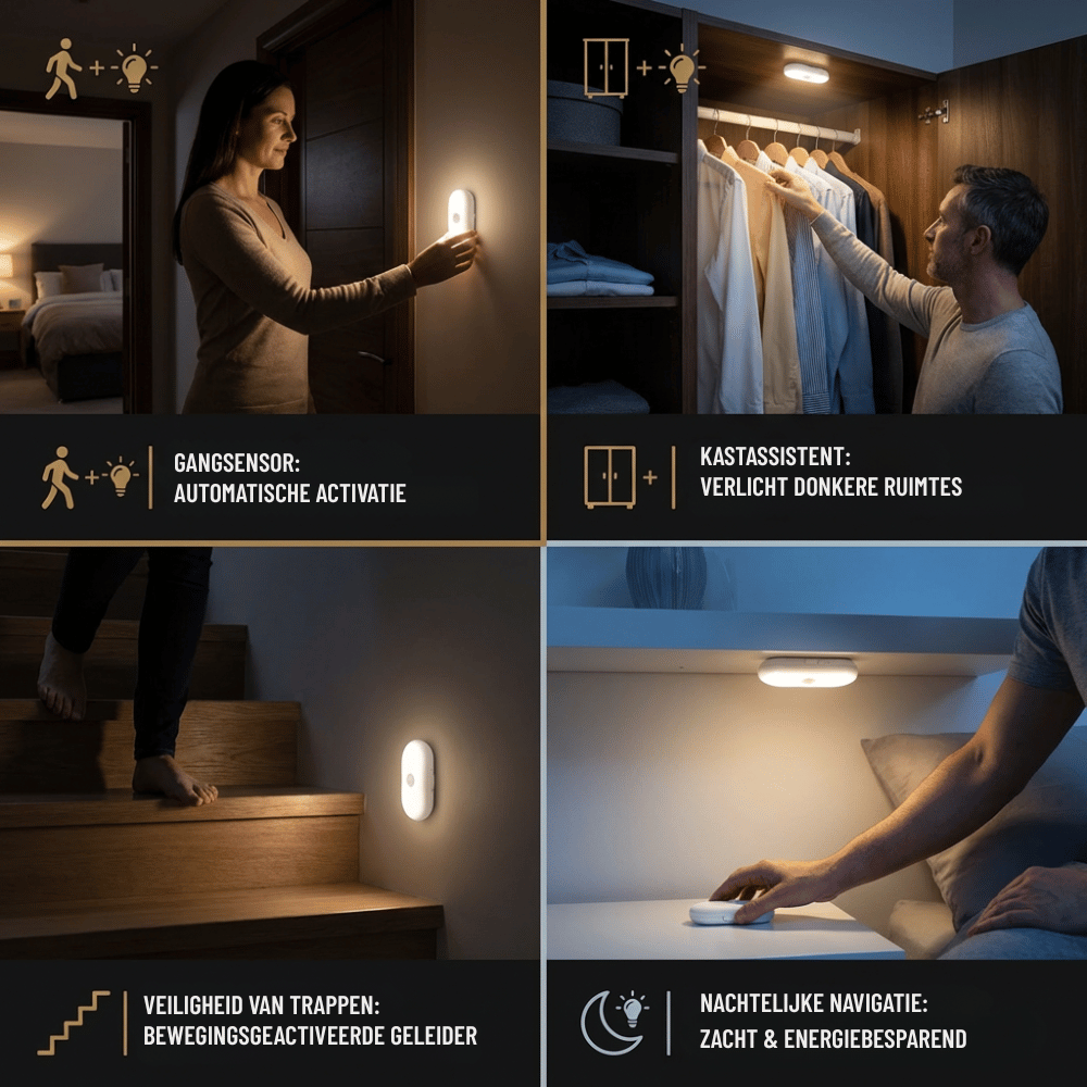 LumaTrail — Bewegingssensor Nachtlamp | 1+1 GRATIS