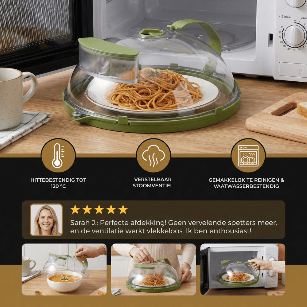 CleanShield — Magnetron-voedseldeksel | 50% OFF