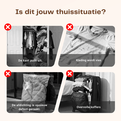 SpaceSavvy — Compressie Reisset | 50% KORTING