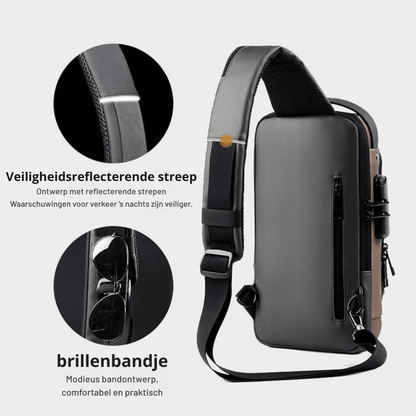 UrbanFortress — Diefstalbestendige Tas met USB | 50% KORTING