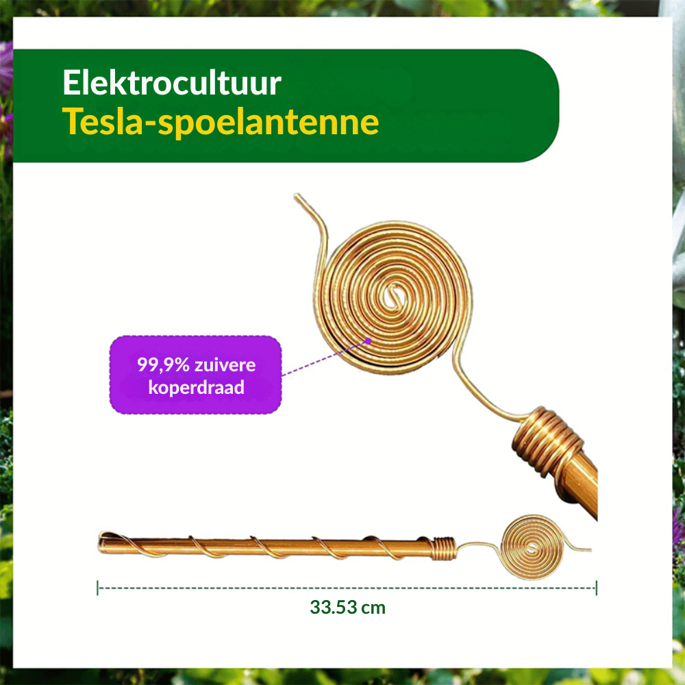 CopperCoil — Plant Energy Stake 3 stuks | 50% KORTING