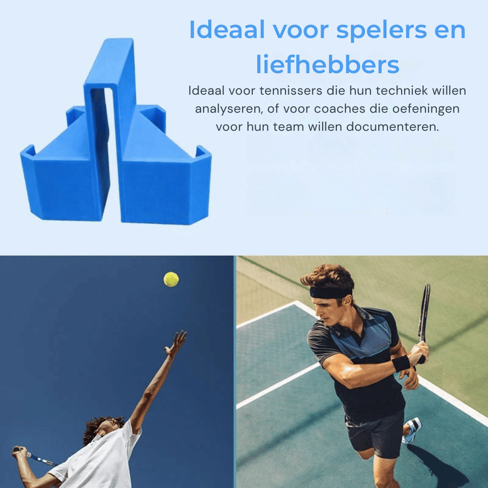 CourtView Pro – Tennis Camera Houder | 50% KORTING