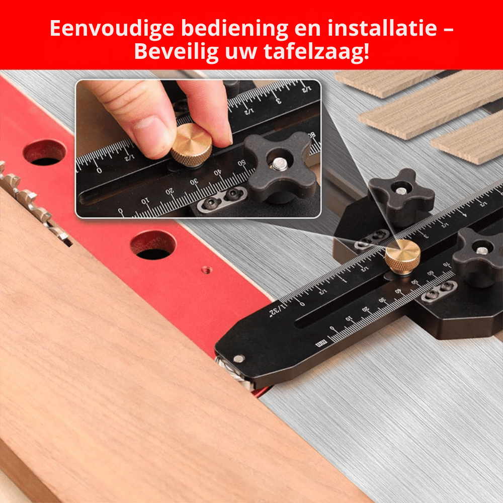 BladeMaster — Precisie Zaagtafelgeleider | 50% KORTING
