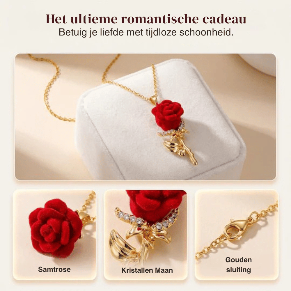Rose — Zachte Kristallen Rozenhanger | 50% KORTING