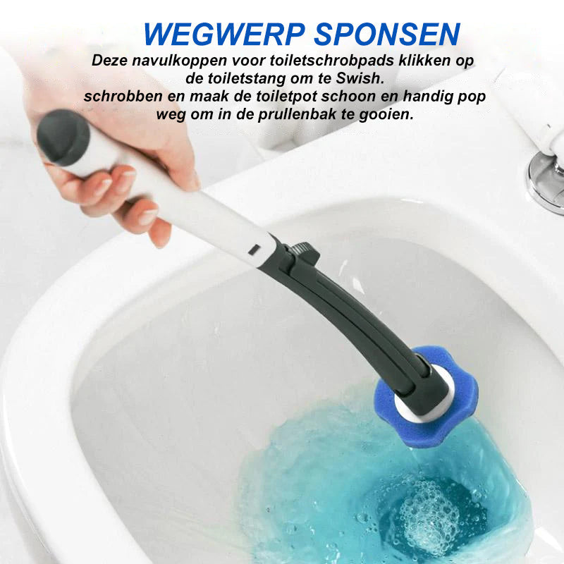 Vervangbare wegwerppad toiletwand