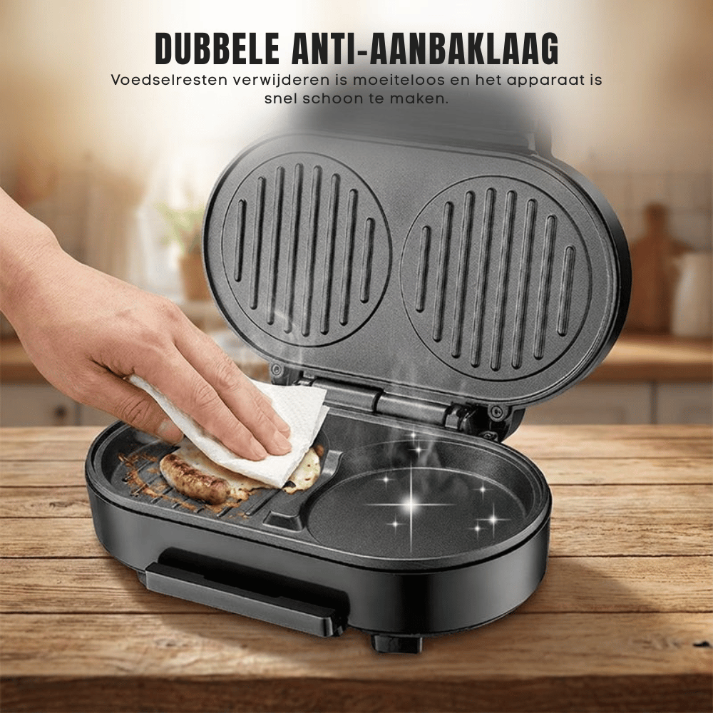 EmberGrill — Compacte ontbijtgrill | 50% KORTING