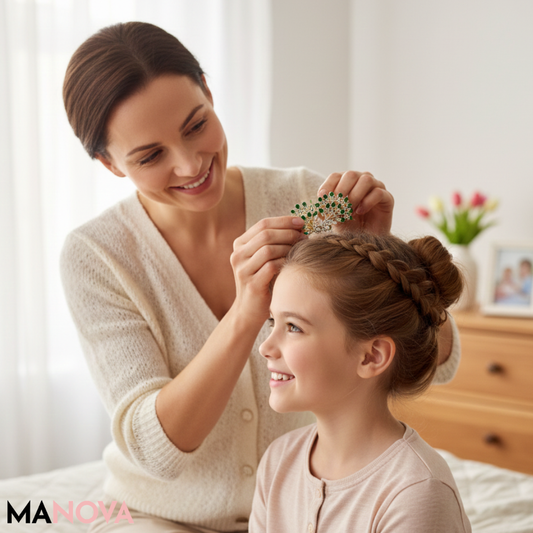 GraceFeather – Elegant Haaraccessoire met Kristallen | 1+1 GRATIS