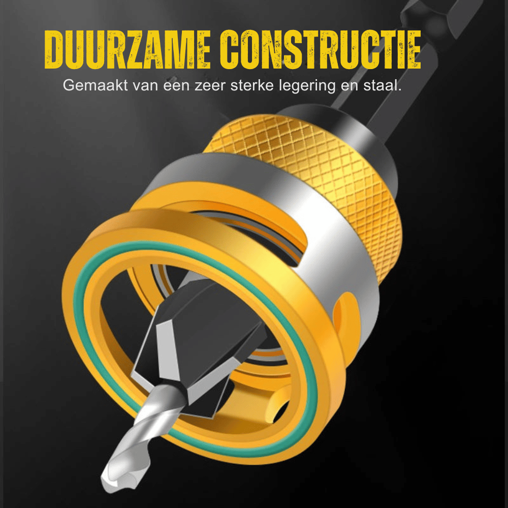 WoodCountersink Pro Set — Verfijnde Verzinkboren | 50% KORTING