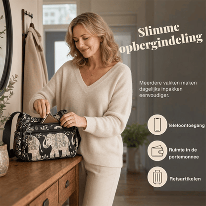 Alma — Elegante Nylon Schoudertas | 50% KORTING