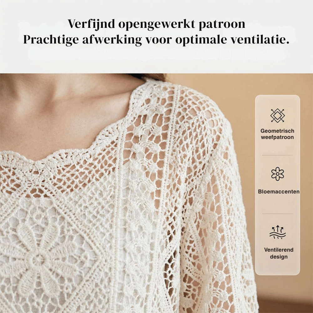 Luna — Luchtige Gehaakte Strandomslagdoek | 50% KORTING