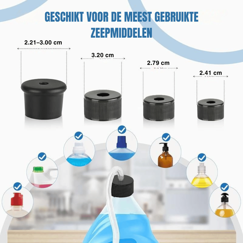SoapEase — Elegante Keukenzeepdispenser | 50% KORTING