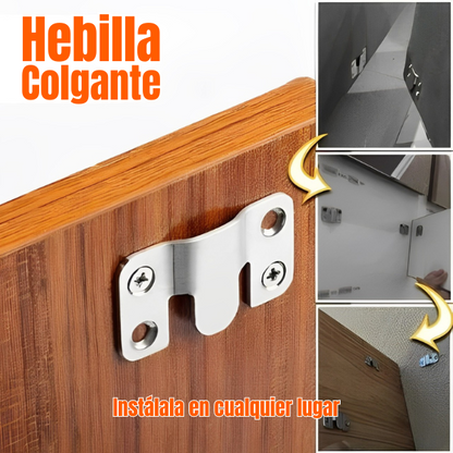 HangEase - In elkaar grijpende ophanggespen Set X 6 stuks | 50% KORTING