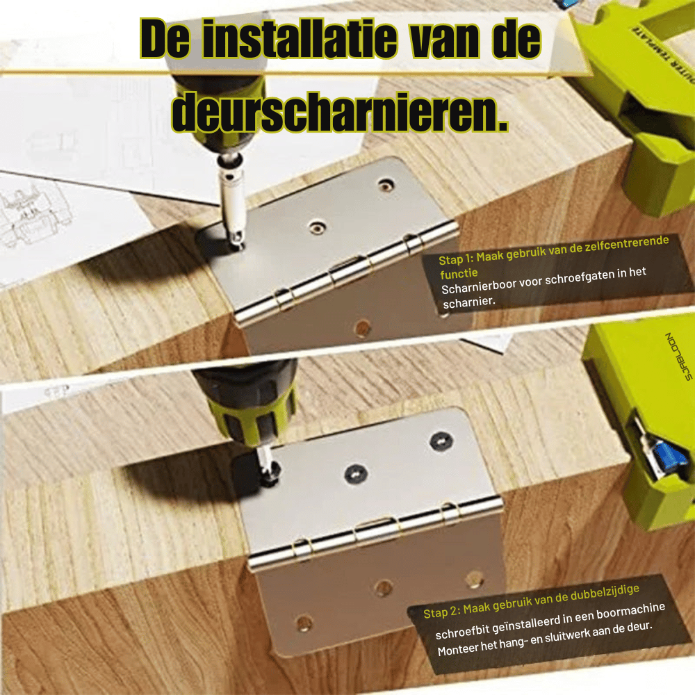 SwiftHinge Pro — Deurscharnier Freesmal | 50% KORTING