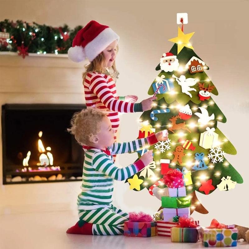 NIEUWE VERBETERDE DIY vilten kerstboom, een geweldig cadeau voor kinderen