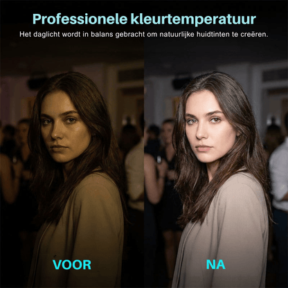 LumeNova — Compacte Professionele Camaraflitser | 50% KORTING