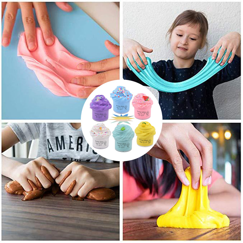 Fluffy Slime Putty for Kids(6 pcs/ 9 pcs)