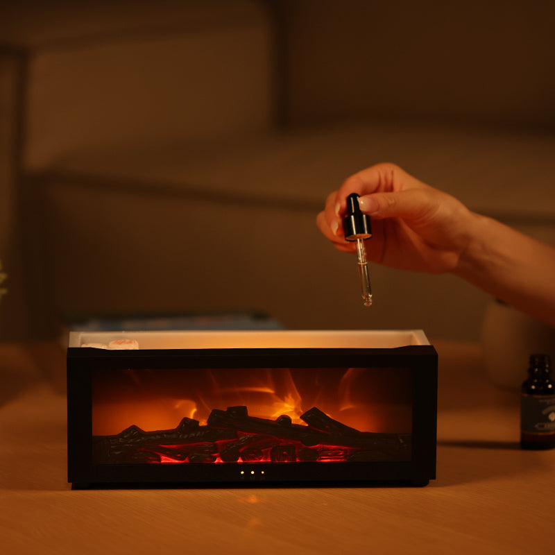 Flame Aromatherapy Diffuser | Stijlvolle luchtbevochtiger met 3D vlameffect