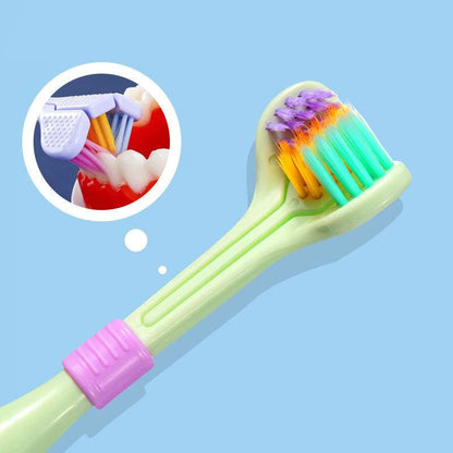 V-shaped Three-sided Toothbrush