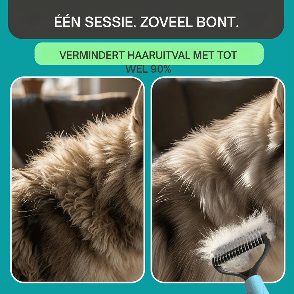 WhisperEase — Dubbele Vachtkam | 1+1 GRATIS