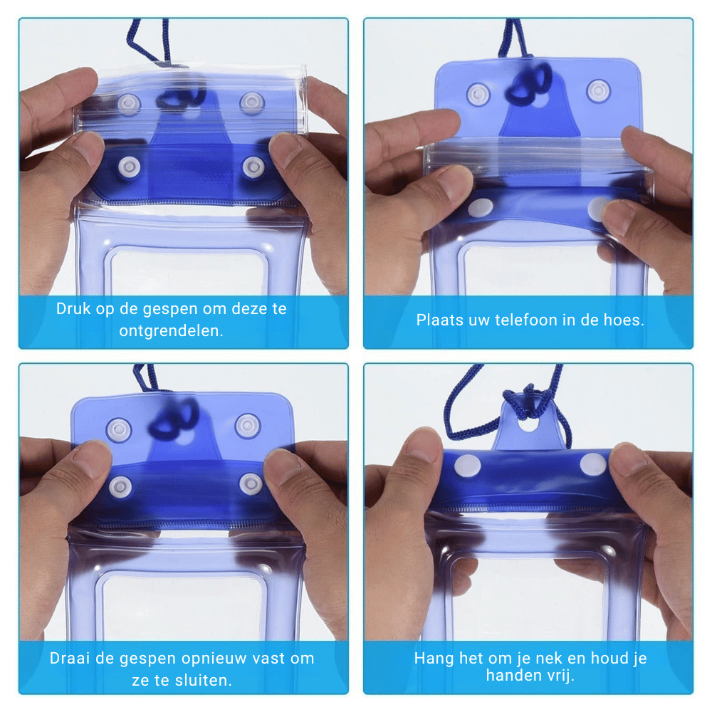AquaShield — Waterdichte Telefoonhoes | 1+1 GRATIS