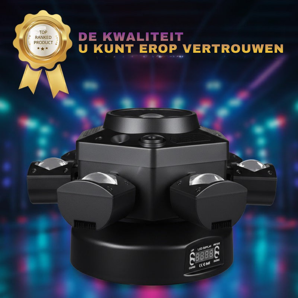 LumiStorm Pro – 6-Arm LED Showlight | 50% KORTING