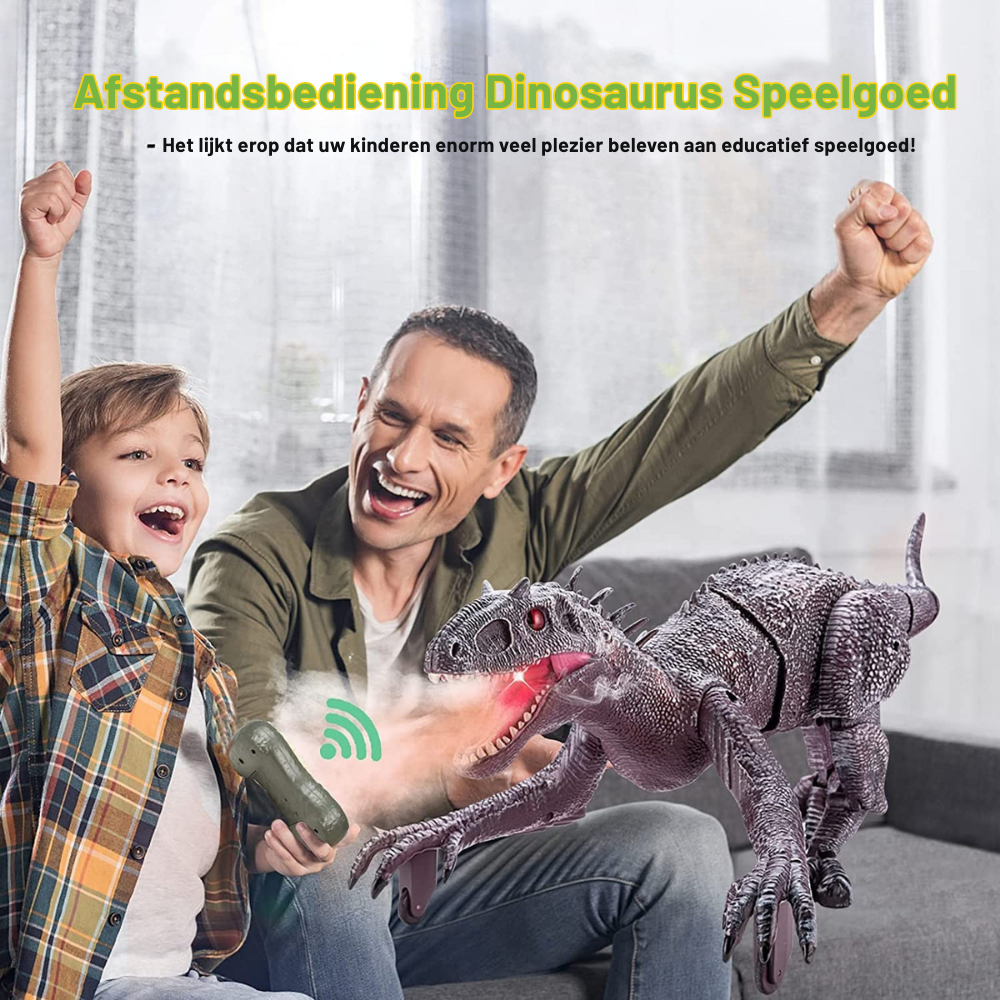 DinoRex – Realistische op afstand bestuurbare dinosaurus | 50% KORTING
