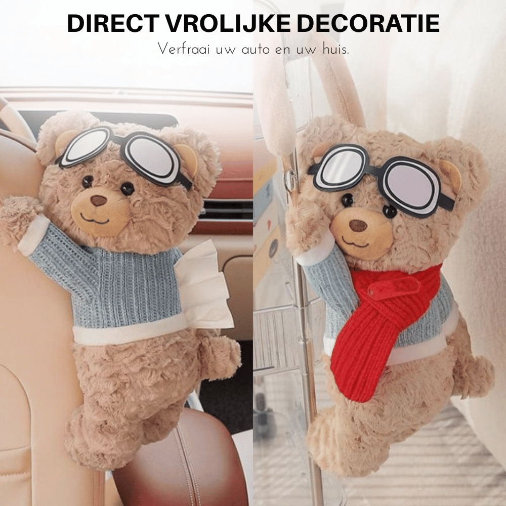 SnugBear — Pluche Zakdoekhouder | 50% KORTING