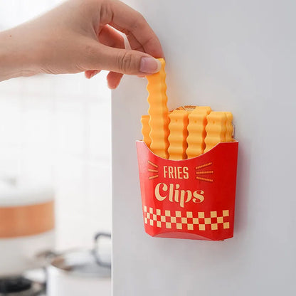 Grappige magnetische frites-voedselclips