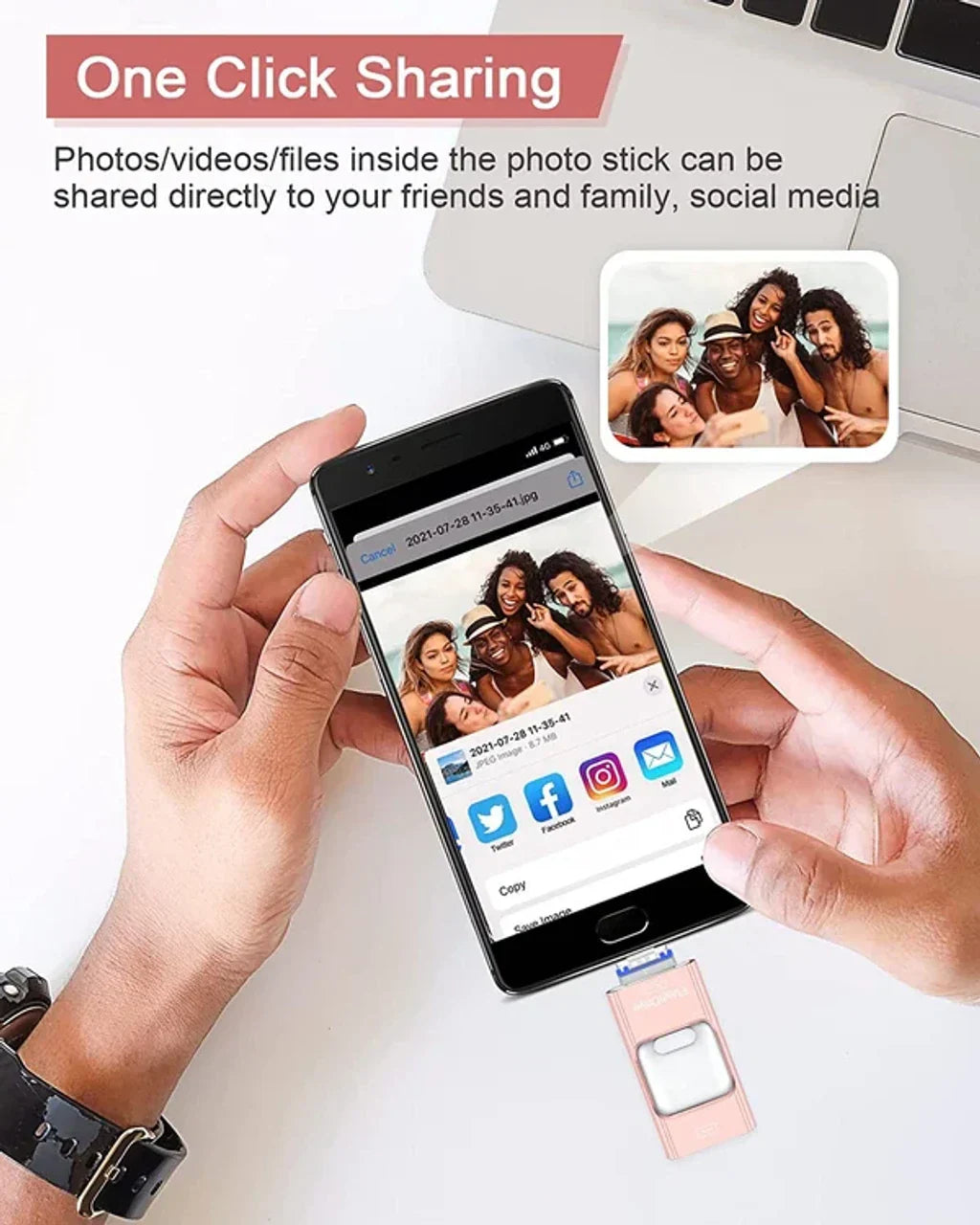 Multiport-stick | 4-in-1 OTG - Flashstation