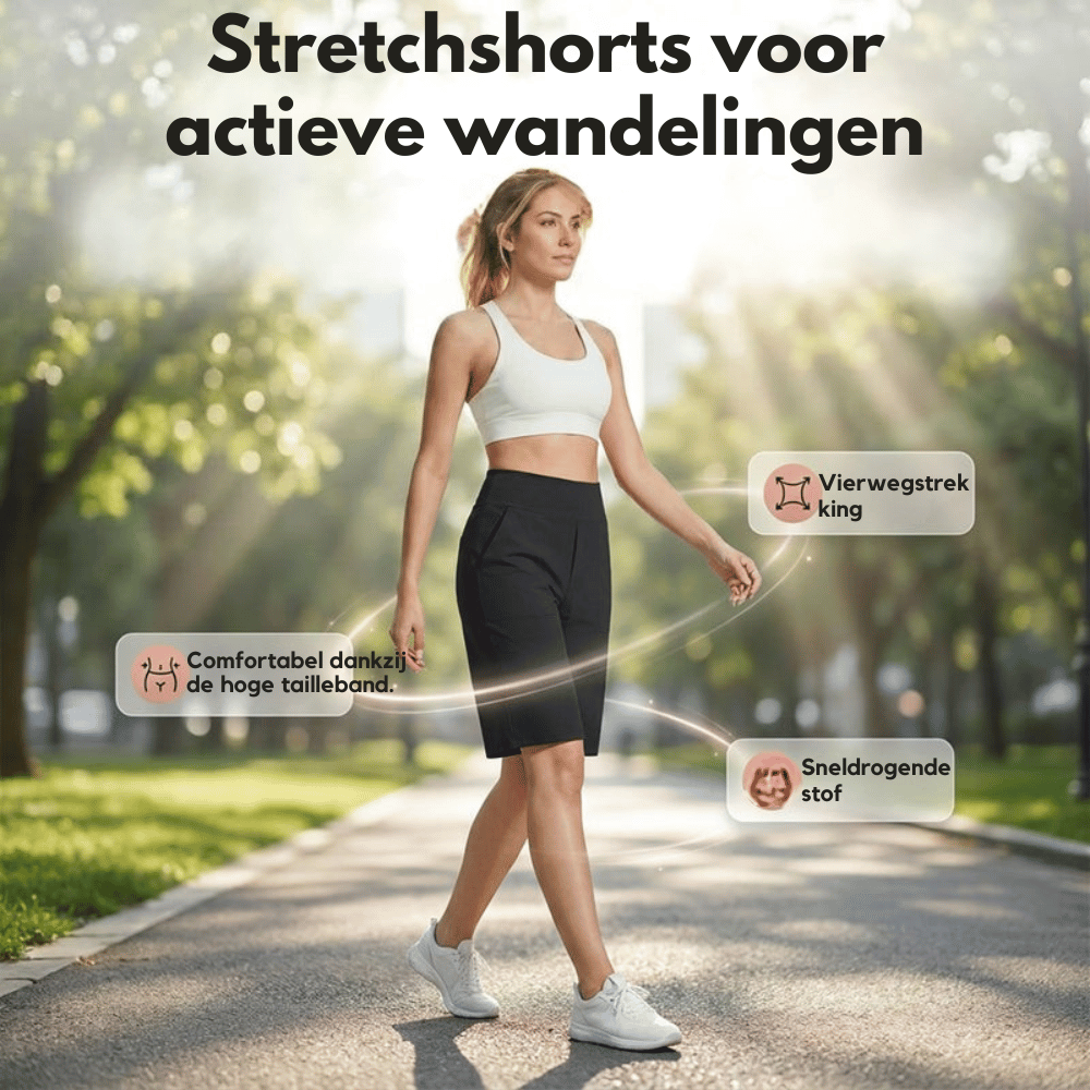 Nina — High Waist Stretch Short | 50% KORTING
