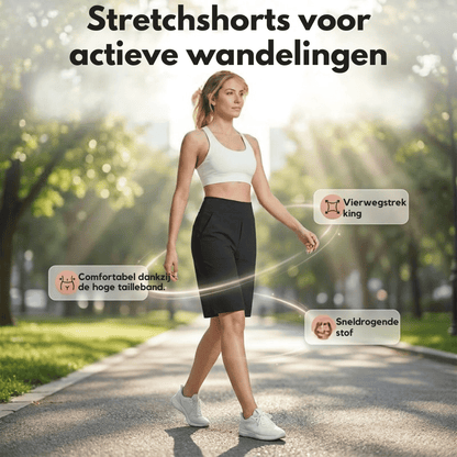 Nina — High Waist Stretch Short | 50% KORTING