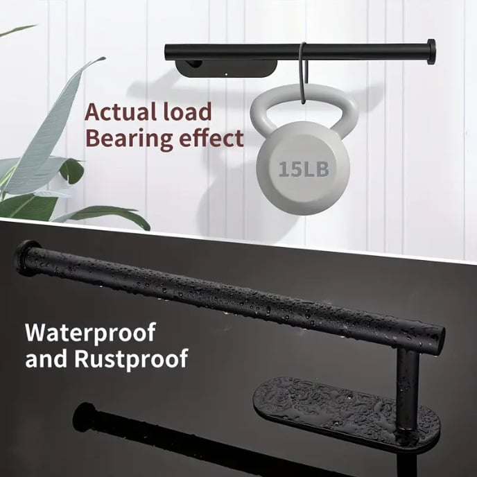 Makkelijk te bevestigen rolpapier houder