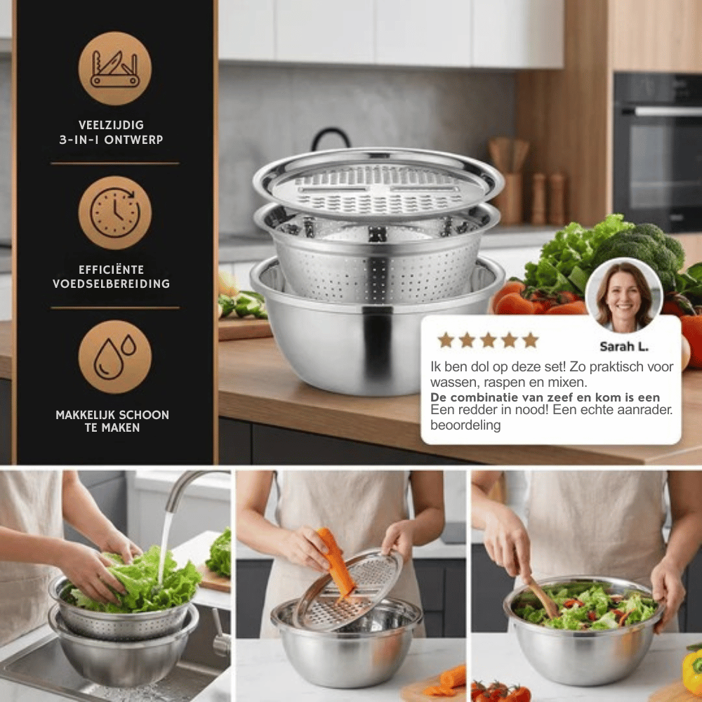 SwiftSlice Pro — Multifunctionele Keukenhulp | 50% KORTING