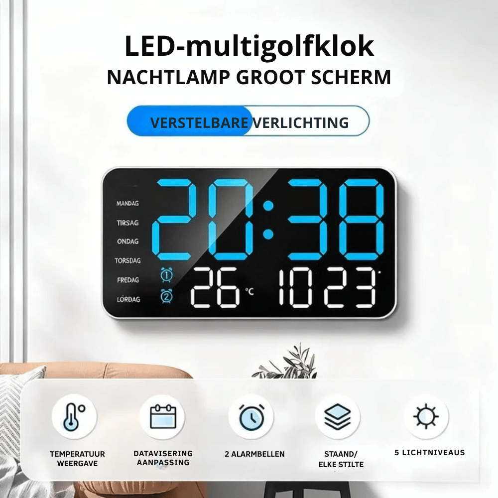 LumiVista — LED Smart Clock | 50% KORTING