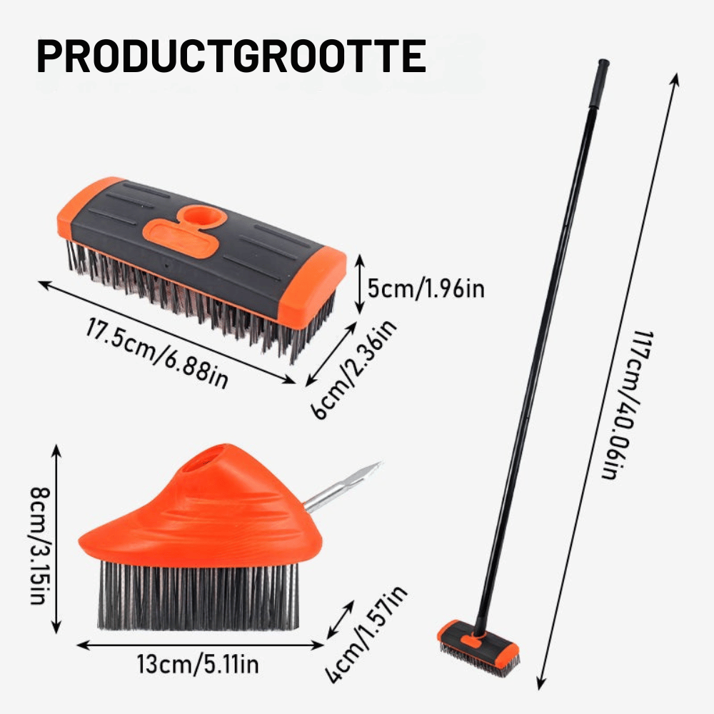 TripleSweep — Voegenborstels Set | 50% KORTING
