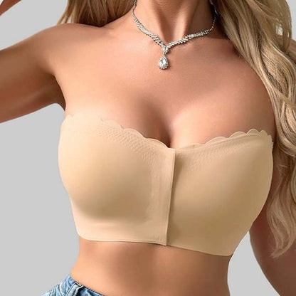 SlipFree™ Naadloze Bandeau BH met Voorsluiting | 1+1 GRATIS