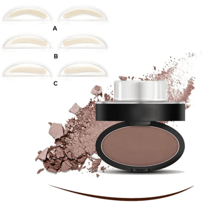BrowMist — Waterdichte Wenkbrauwstempel Set | 50% KORTING