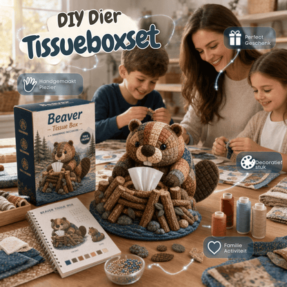CraftyPaws — DIY Dieren Tissuebox Knutselpakket | 50% KORTING