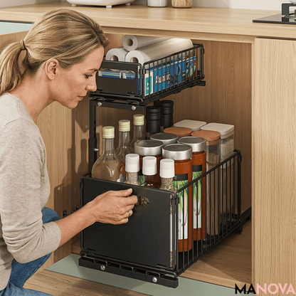 GlideNest — Uitschuifbare Kast Organizer | 50% KORTING