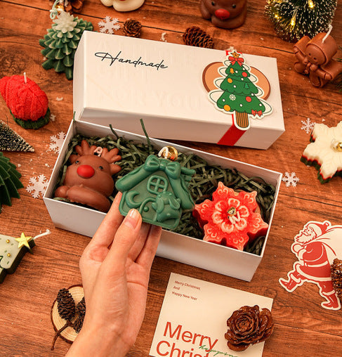 FestiveGlow – Kerstgeurkaarsenset in geschenkdoos