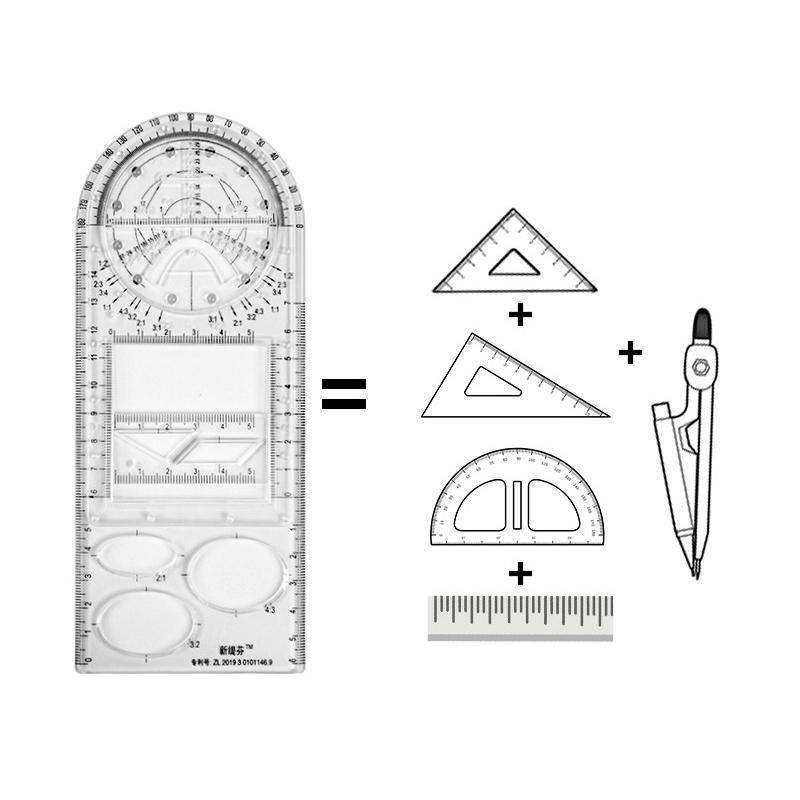 Multifunctionele geometrische liniaal