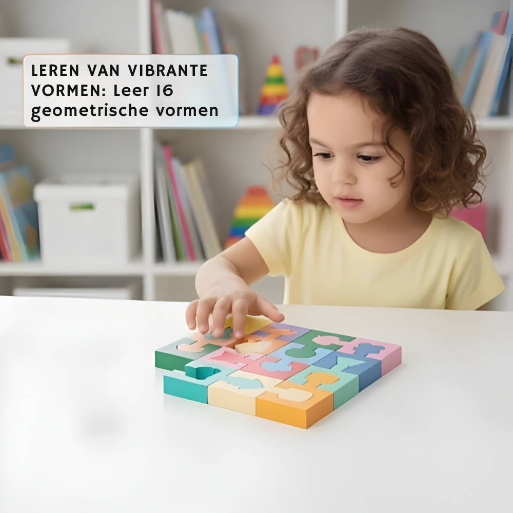 BrainBoost – Houten Vormpuzzel | 50% KORTING