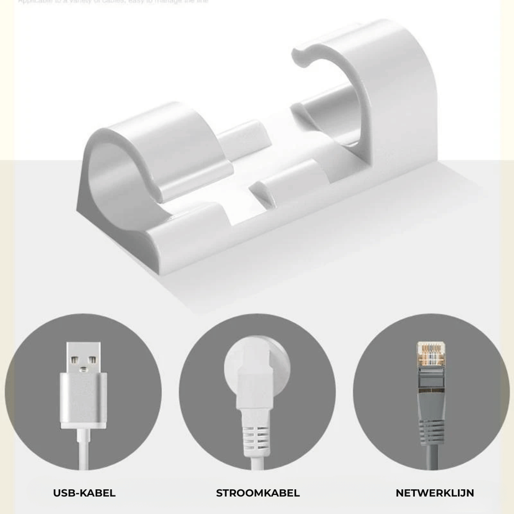 ClampLux — Kabel Organizer Clips | 50% KORTING