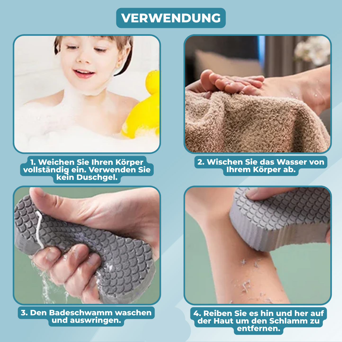 GlowScrub® – chemievrije peeling | Set van 4 | 50% KORTING