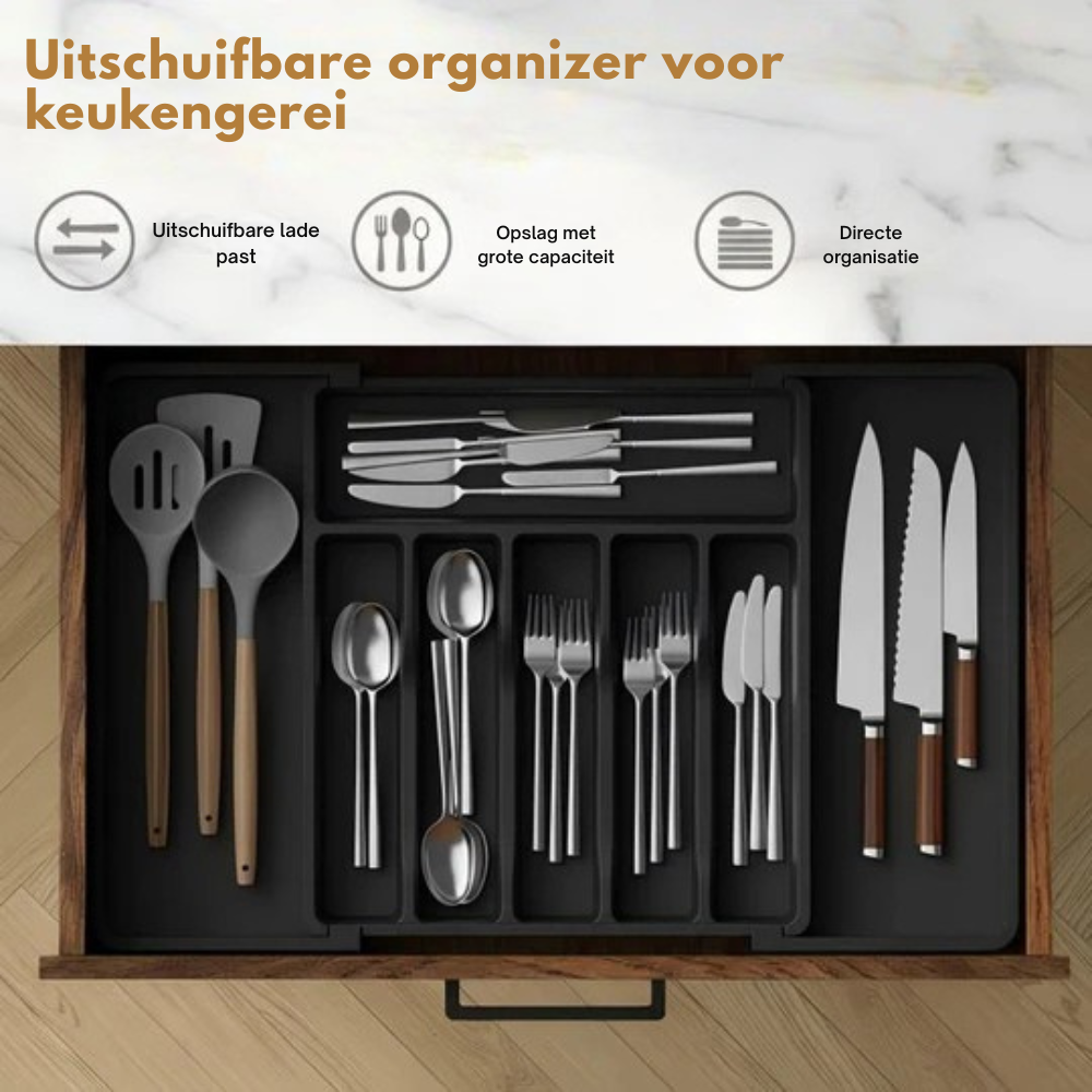 AvantiSpace – Verstelbare Lade-organizer | 50% KORTING
