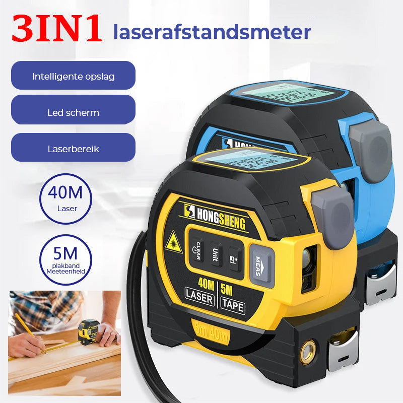 3-in-1 infrarood laserbandmeting