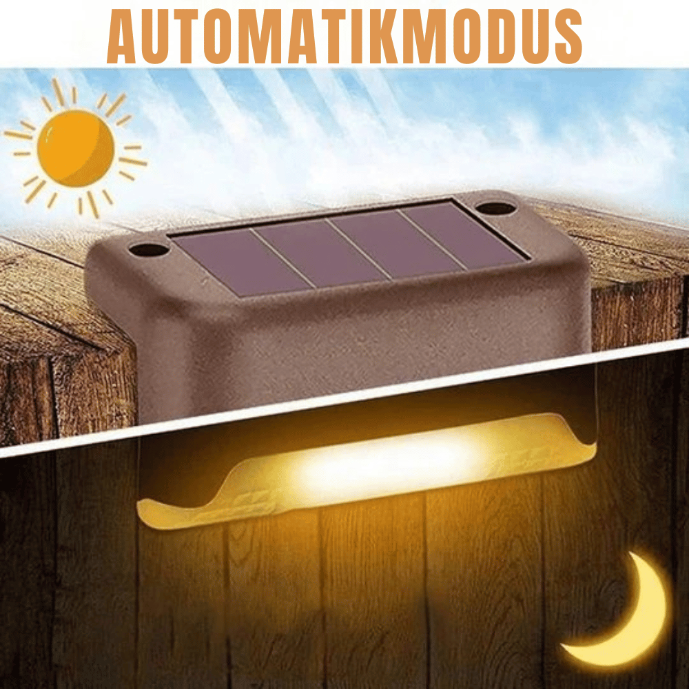 LumaTrail — Solar Terraslampen 4-delige Set | 50% KORTING