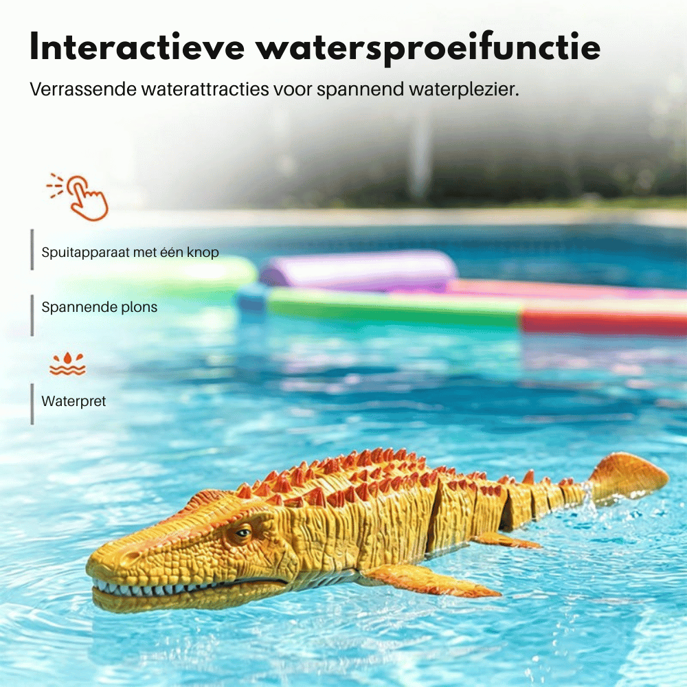 AquataRex — Op Afstand Bestuurbare Mosasaurus Waterpret | 50% KORTING