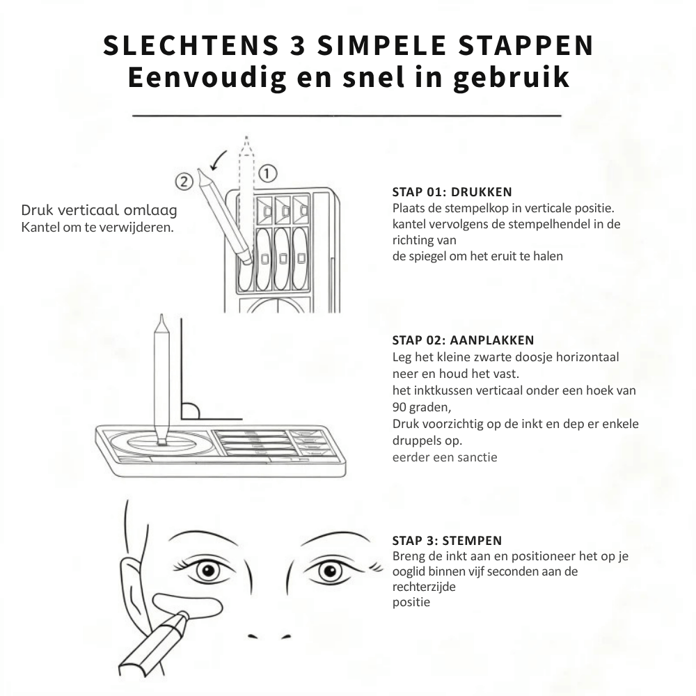 VeroStampa — Vlekkeloze Ogen Stempelset | 1+1 GRATIS