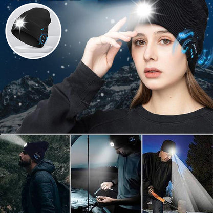 Warme winter Bluetooth muts met LED muziek